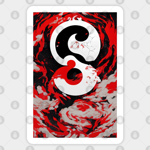 Yin-Yang Sticker by Artieries1